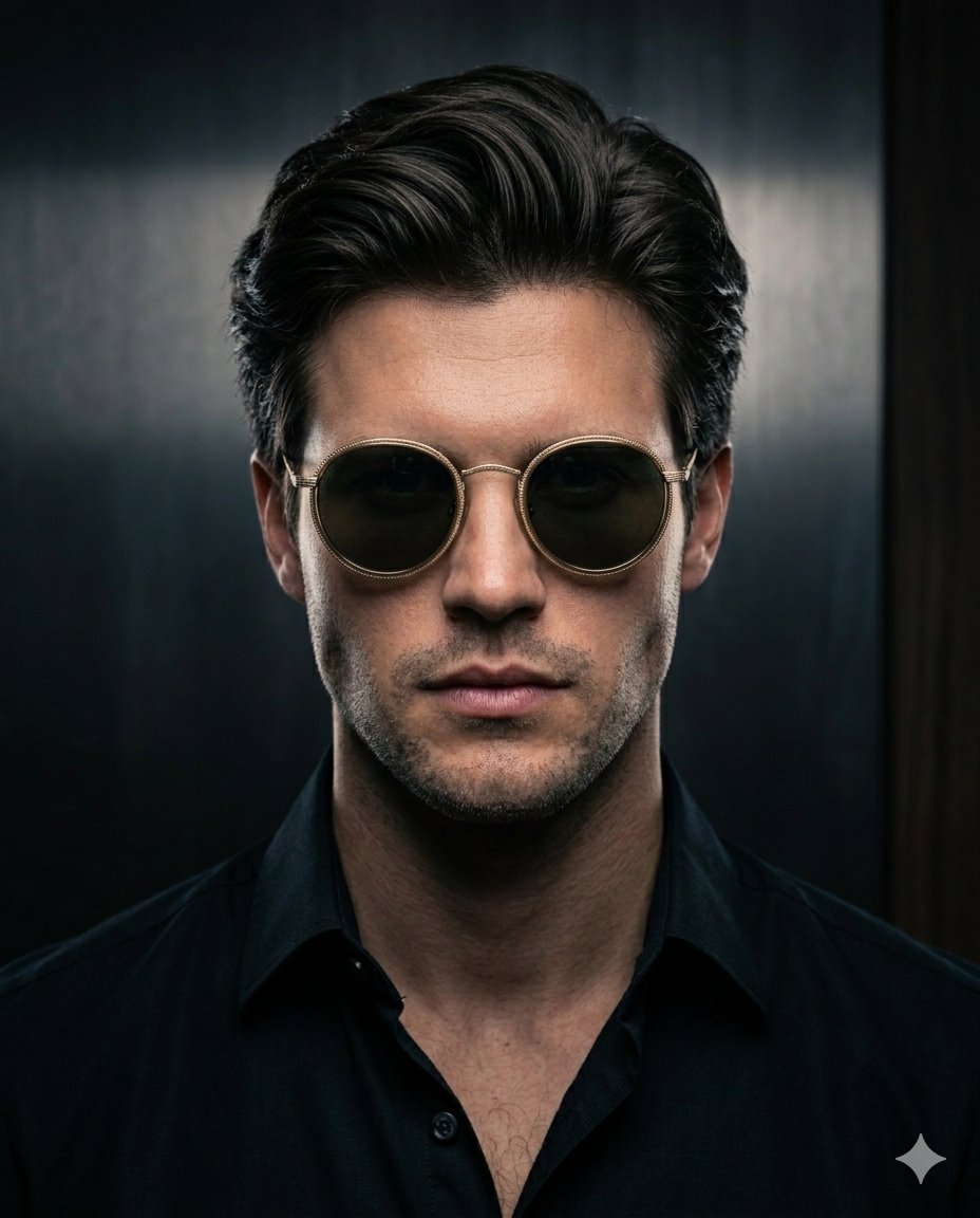 Cinematic Portrait with Partial Face Reveal