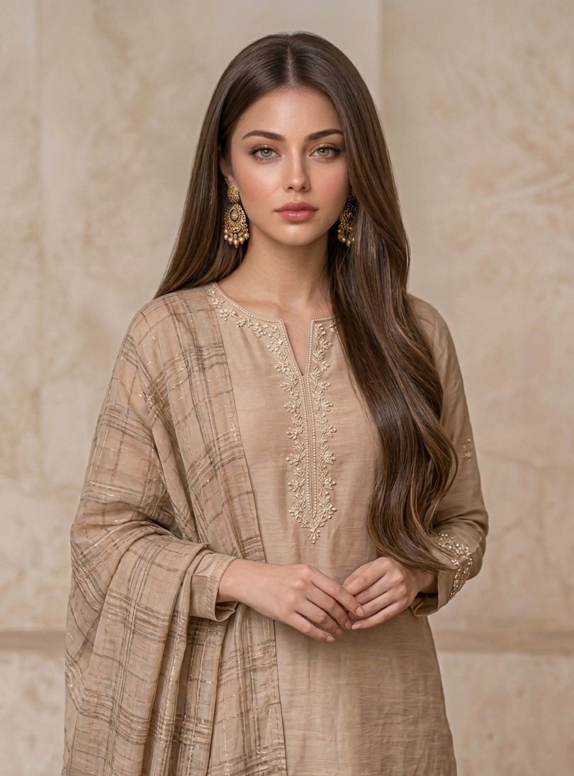 Elegant South Asian Fashion Portrait